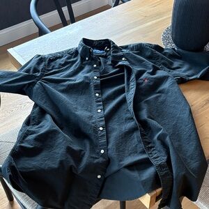 Ralph Lauren Black Casual Button-Down polo
